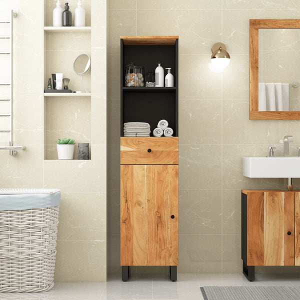 Akazie Badschrank Massivholz 38x33x160cm