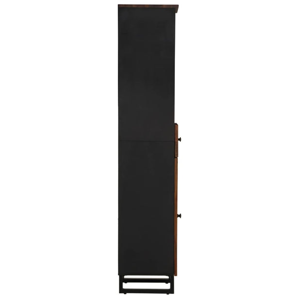 Badschrank Altholz Massivholz 38x33x160 cm