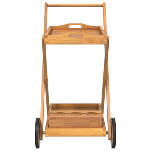 Teewagen aus Akazienholz 54x87x90 cm