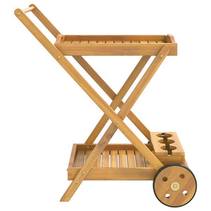 Teewagen aus Akazienholz 54x87x90 cm