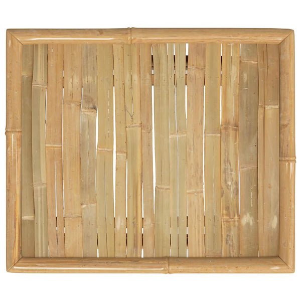 Bambus Gartentisch 65x55 cm