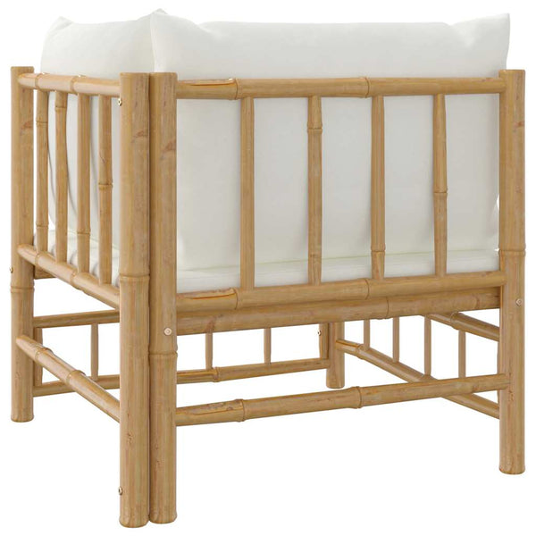 Garten Ecksofa mit Kissen, Bambus