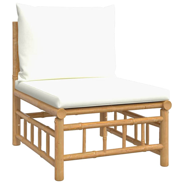 Bambus Garten Mittelsofa mit Kissen