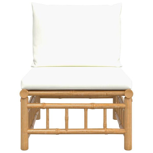 Bambus Garten Mittelsofa mit Kissen