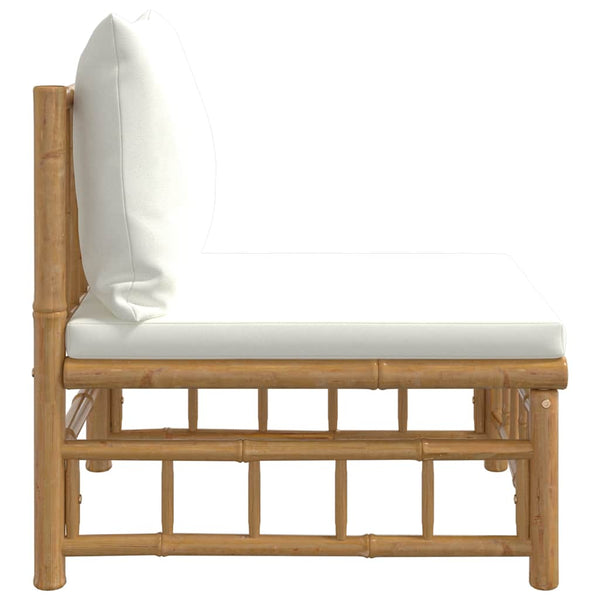 Bambus Garten Mittelsofa mit Kissen