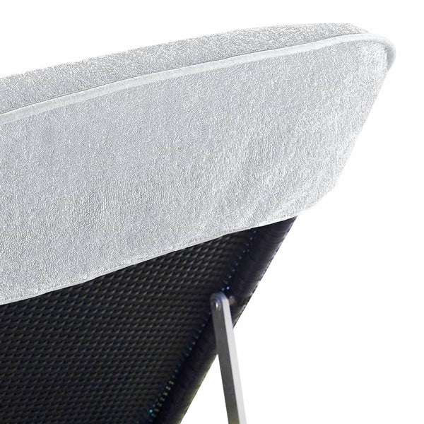 2er-Set Strandtücher Weiß 60x135 cm