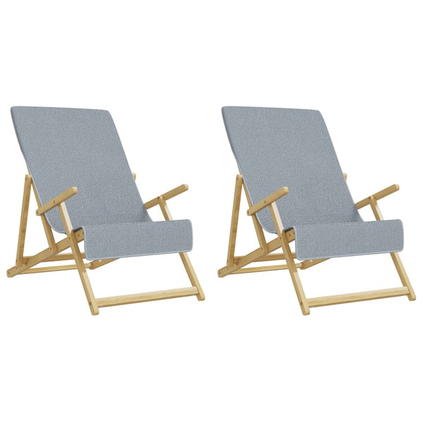 Graue Strandtücher 2er-Set, 60x135 cm, 400 GSM