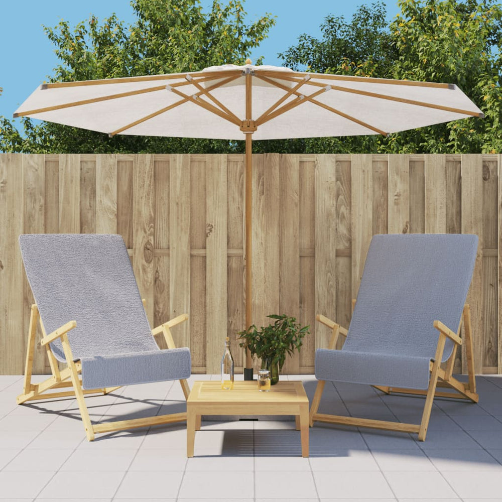 Graue Strandtücher 2er-Set, 60x135 cm, 400 GSM