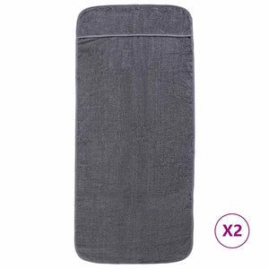 Anthrazit Strandtücher 2er Set 60x135cm