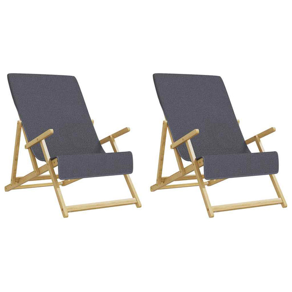 Anthrazit Strandtücher 2er Set 60x135cm