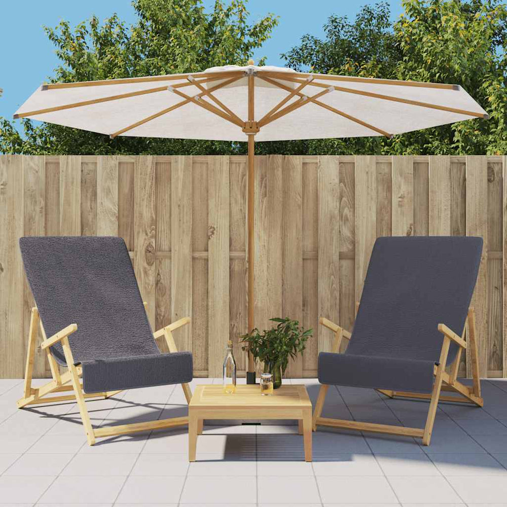 Anthrazit Strandtücher 2er Set 60x135cm