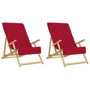 Burgunder Strandtücher 2er-Set, 60x135 cm