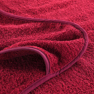 Burgunder Strandtücher 2er-Set, 60x135 cm