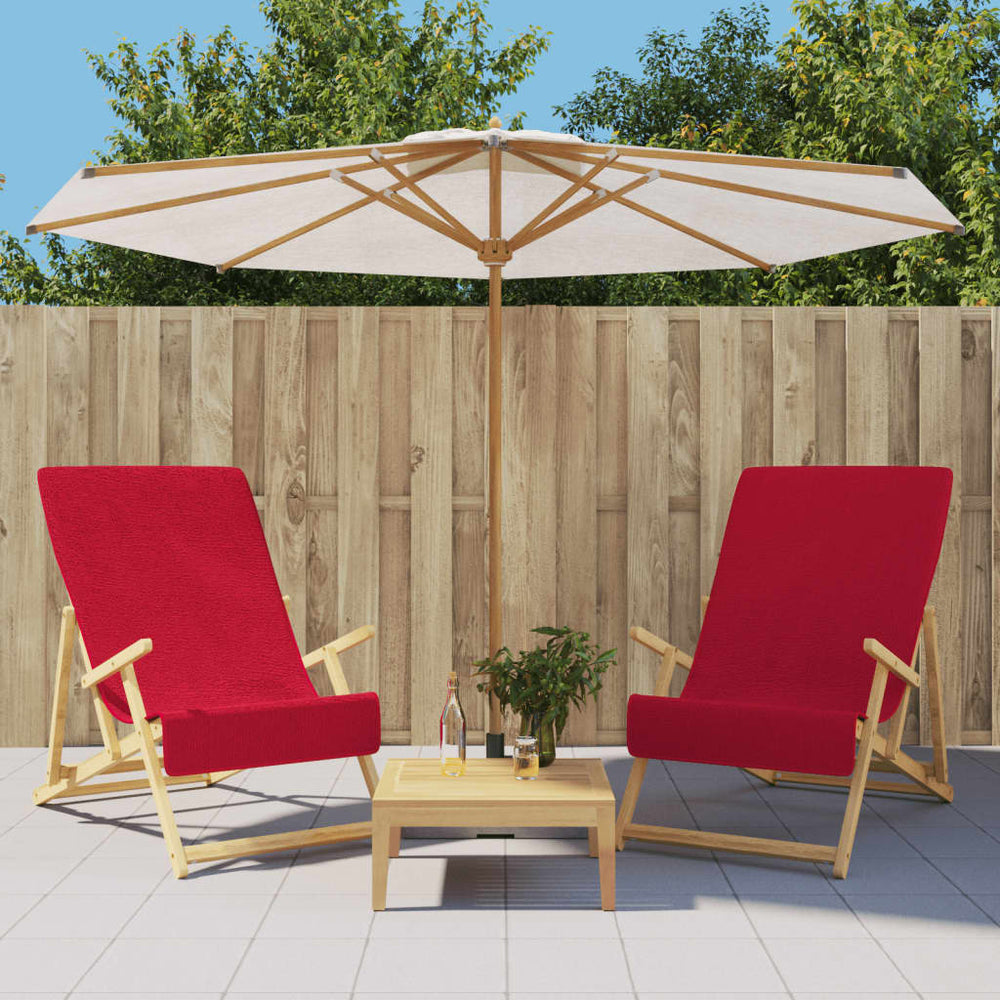 Burgunder Strandtücher 2er-Set, 60x135 cm