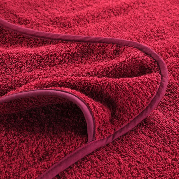 Burgunder Strandtücher 2er-Set, 75x200 cm