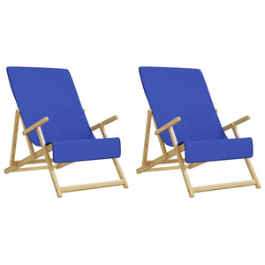 2er-Set Strandtücher Königsblau 60x135 cm
