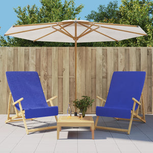 2er-Set Strandtücher Königsblau 60x135 cm