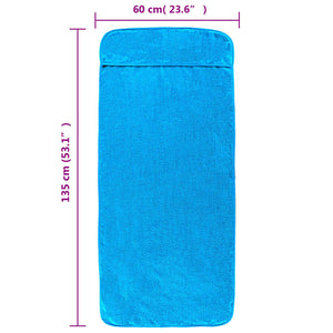 2er-Set Türkise Strandtücher 60x135 cm