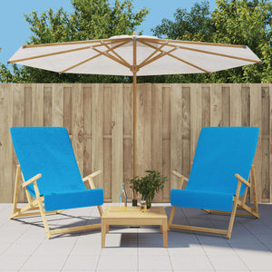 2er-Set Türkise Strandtücher 60x135 cm