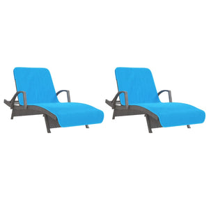 Türkise Strandtücher 2er Set, 75x200 cm