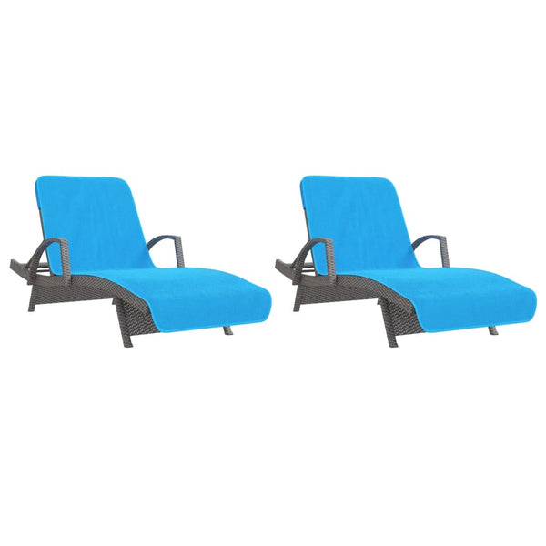Türkise Strandtücher 2er Set, 75x200 cm
