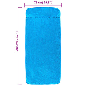 Türkise Strandtücher 2er Set, 75x200 cm