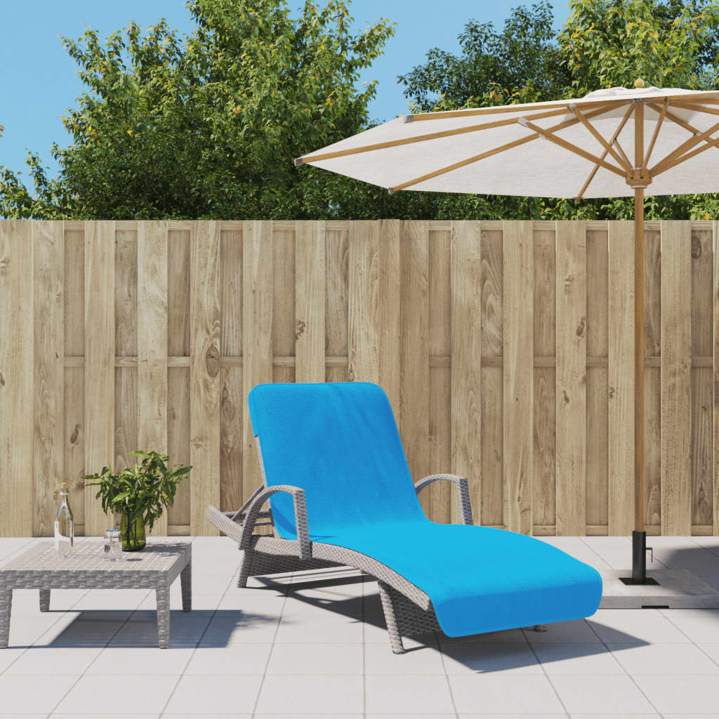Türkise Strandtücher 2er Set, 75x200 cm