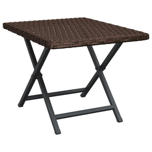 Klapptisch Braun Poly Rattan 45x35 cm