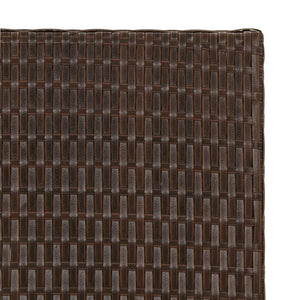 Klapptisch Braun Poly Rattan 45x35 cm