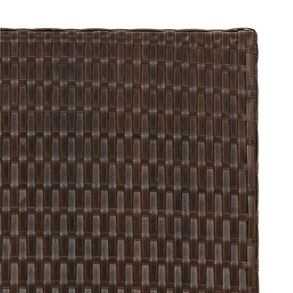 Klapptisch Braun Poly Rattan 45x35 cm