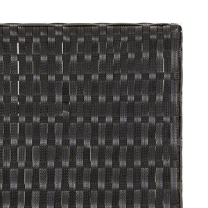 Klapptisch Schwarz Poly Rattan 45x35 cm