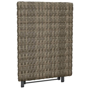 Klapptisch Grau Poly Rattan 45x35 cm
