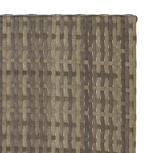 Klapptisch Grau Poly Rattan 45x35 cm