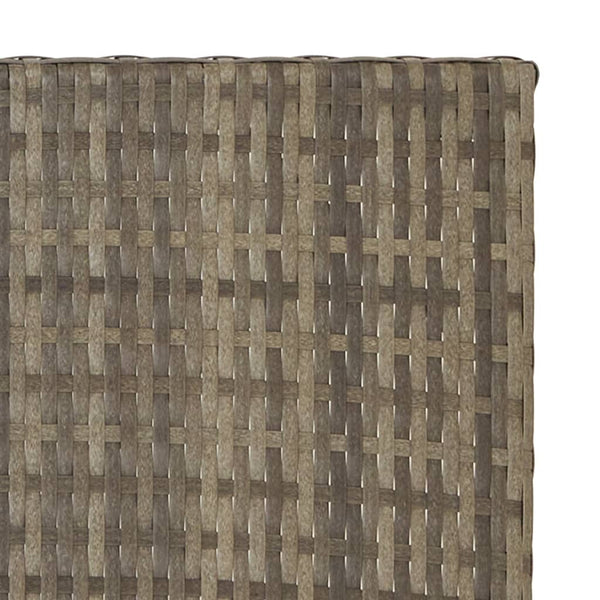 Klapptisch Grau Poly Rattan 45x35 cm