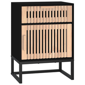 Schwarzer Nachttisch 40x30x55,5 cm