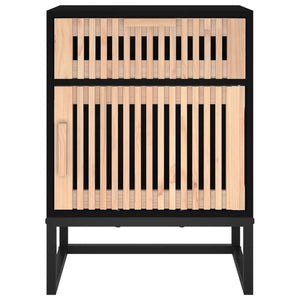 Schwarzer Nachttisch 40x30x55,5 cm