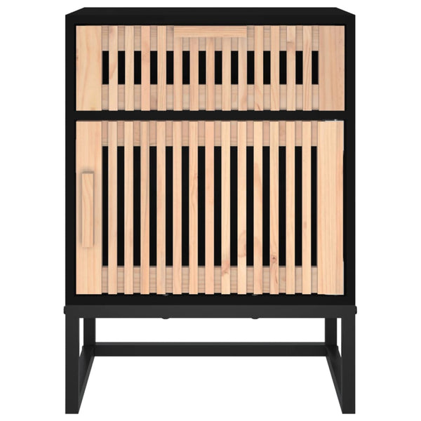 Schwarzer Nachttisch 40x30x55,5 cm