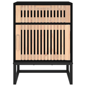 Nachttische 2er Set Schwarz 40x30x55,5 cm