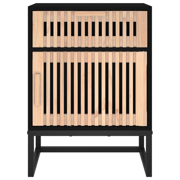 Nachttische 2er Set Schwarz 40x30x55,5 cm