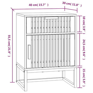 Nachttische 2er Set Holz & Eisen