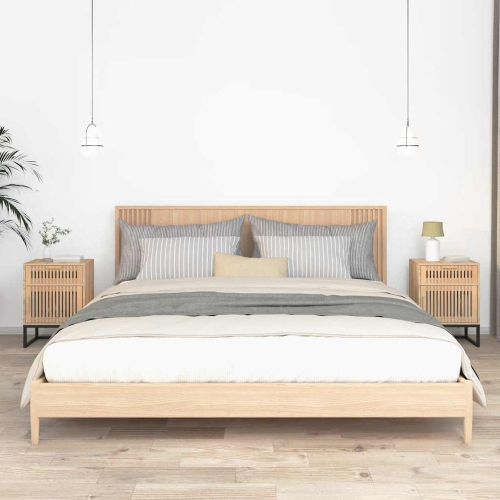 vidaXL Nightstands 2 pcs. 40x30x55.5 cm Engineered Wood & Iron