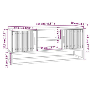 Schwarzer TV-Schrank 105 cm