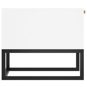 Weißer Couchtisch 80x40 cm mit Schubladen