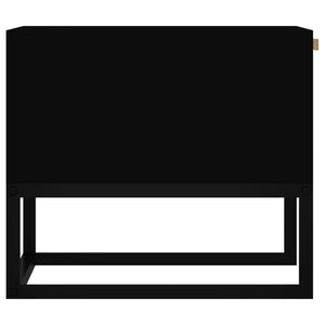 Schwarzer Couchtisch 80x40 cm