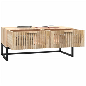 Couchtisch Holzwerkstoff & Eisen 80x40x35 cm