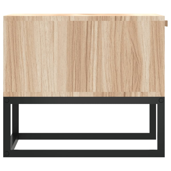 Couchtisch Holzwerkstoff & Eisen 80x40x35 cm