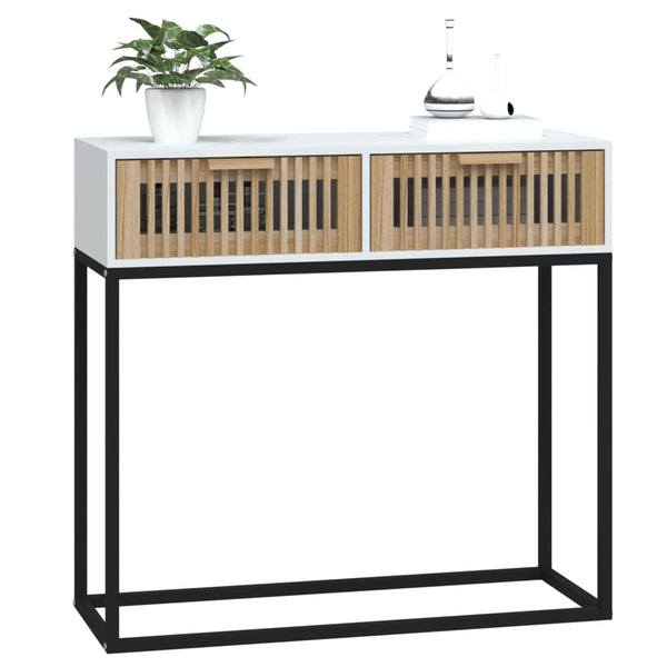 Weißer Konsolentisch 80x30x75 cm