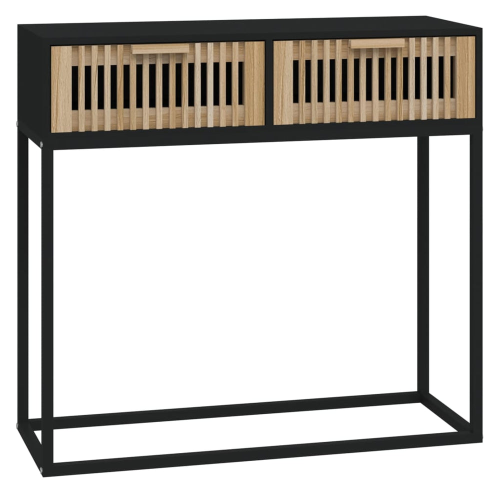 Schwarzer Konsolentisch 80x30x75 cm