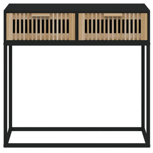 Schwarzer Konsolentisch 80x30x75 cm