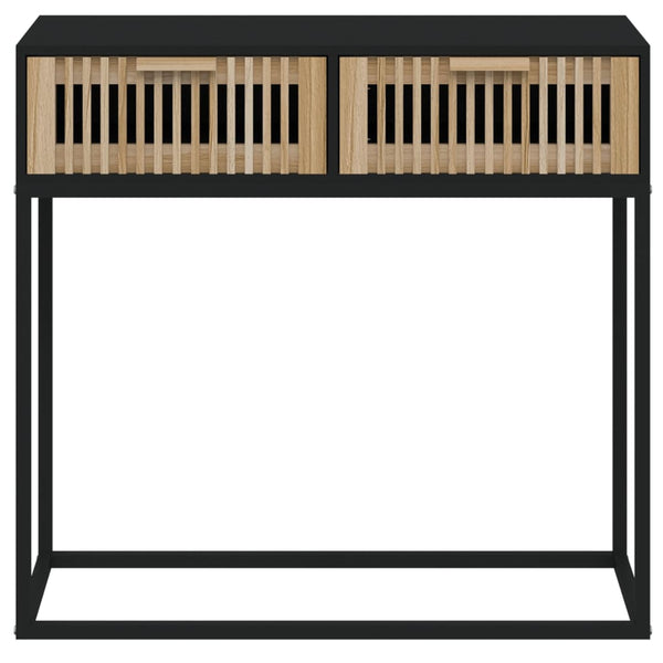 Schwarzer Konsolentisch 80x30x75 cm